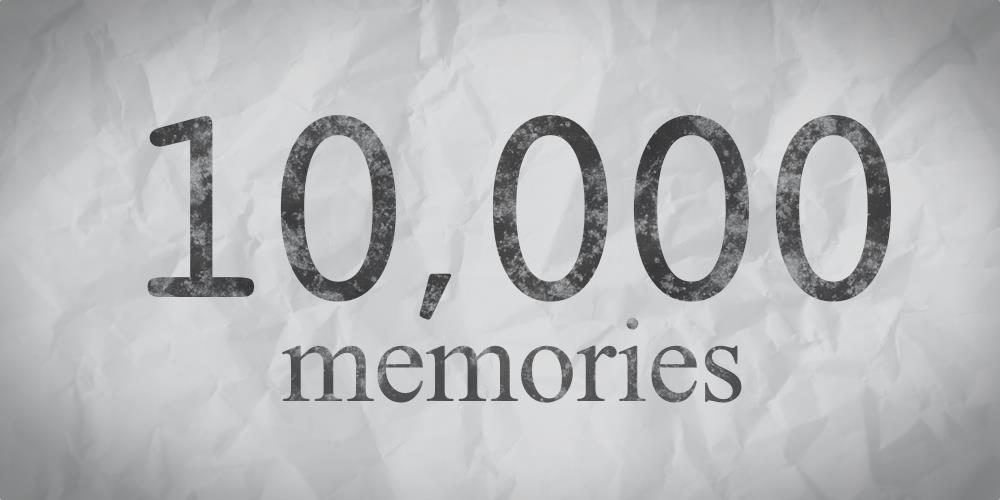 10,000th memory saved